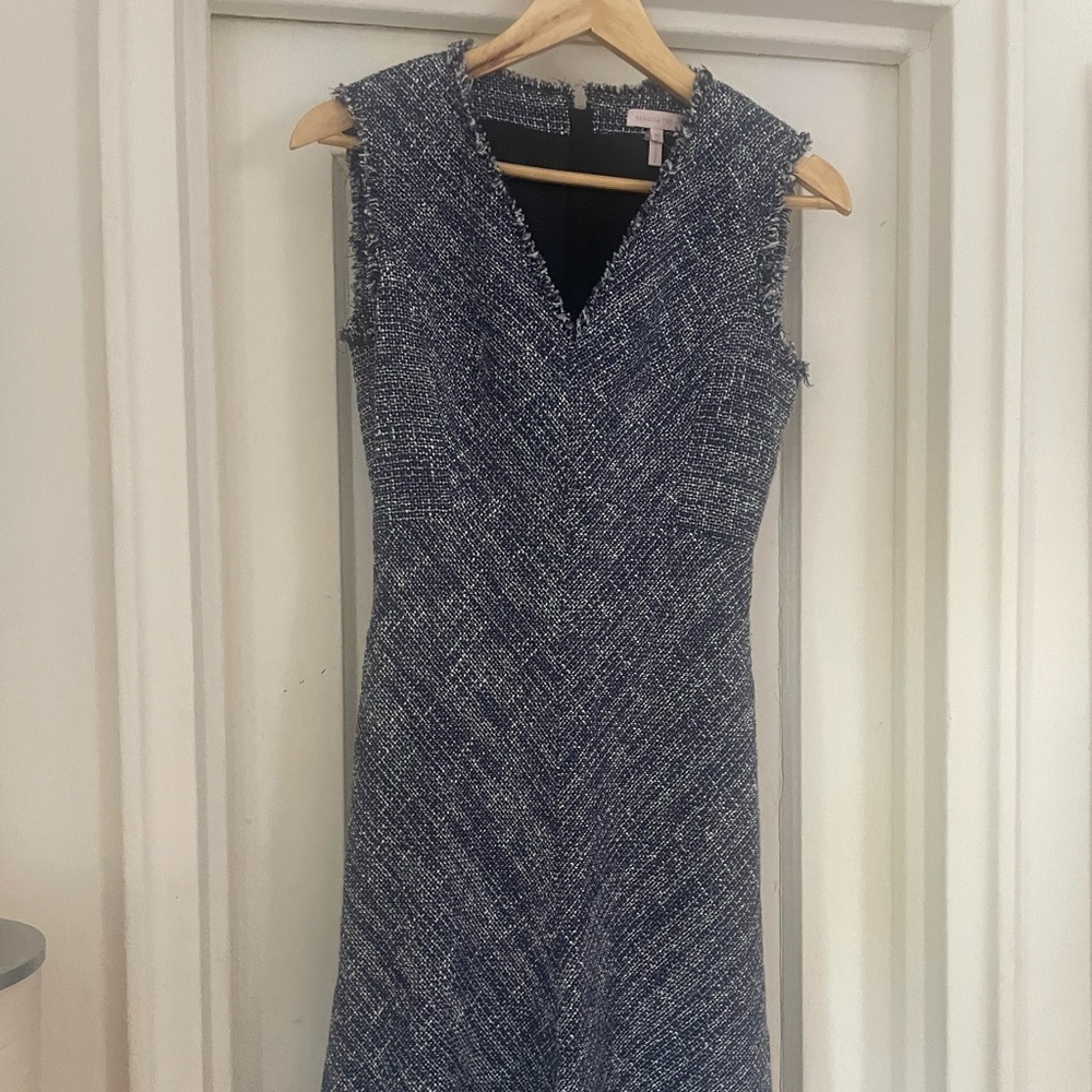 Rebecca Taylor blue tweed dress size 00